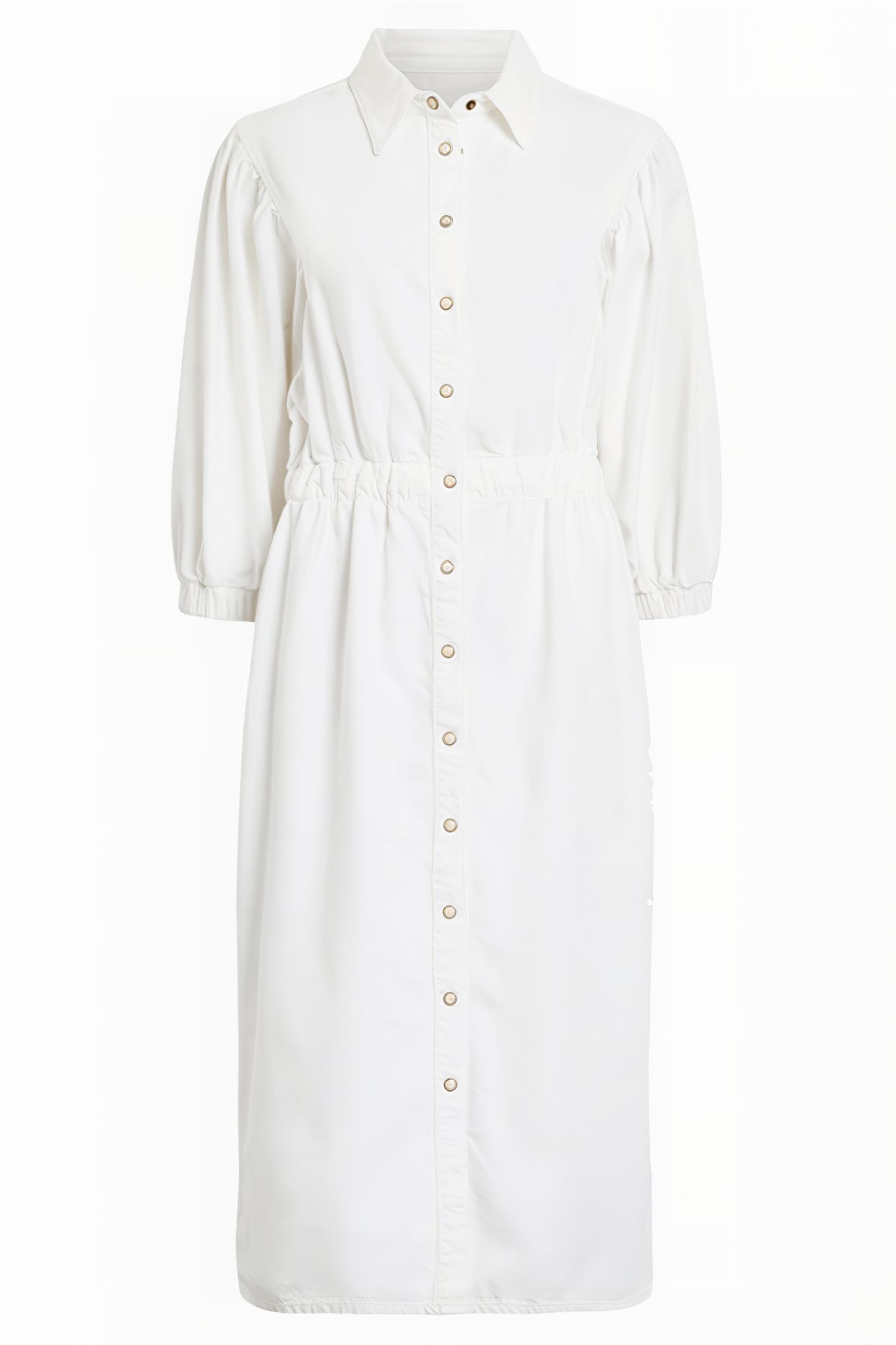 OSA DENIM DRESS CHALK WHITE 4