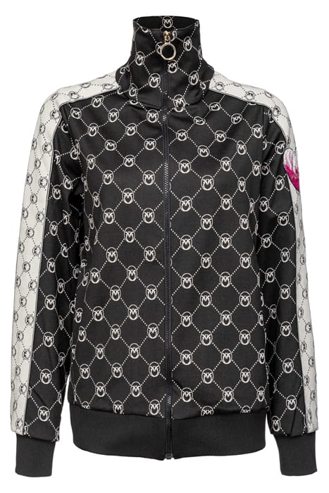ZEME GIUBBINO PUNTO STOFFA JACQUARD LOGO CON PATCH RICAMATO  1