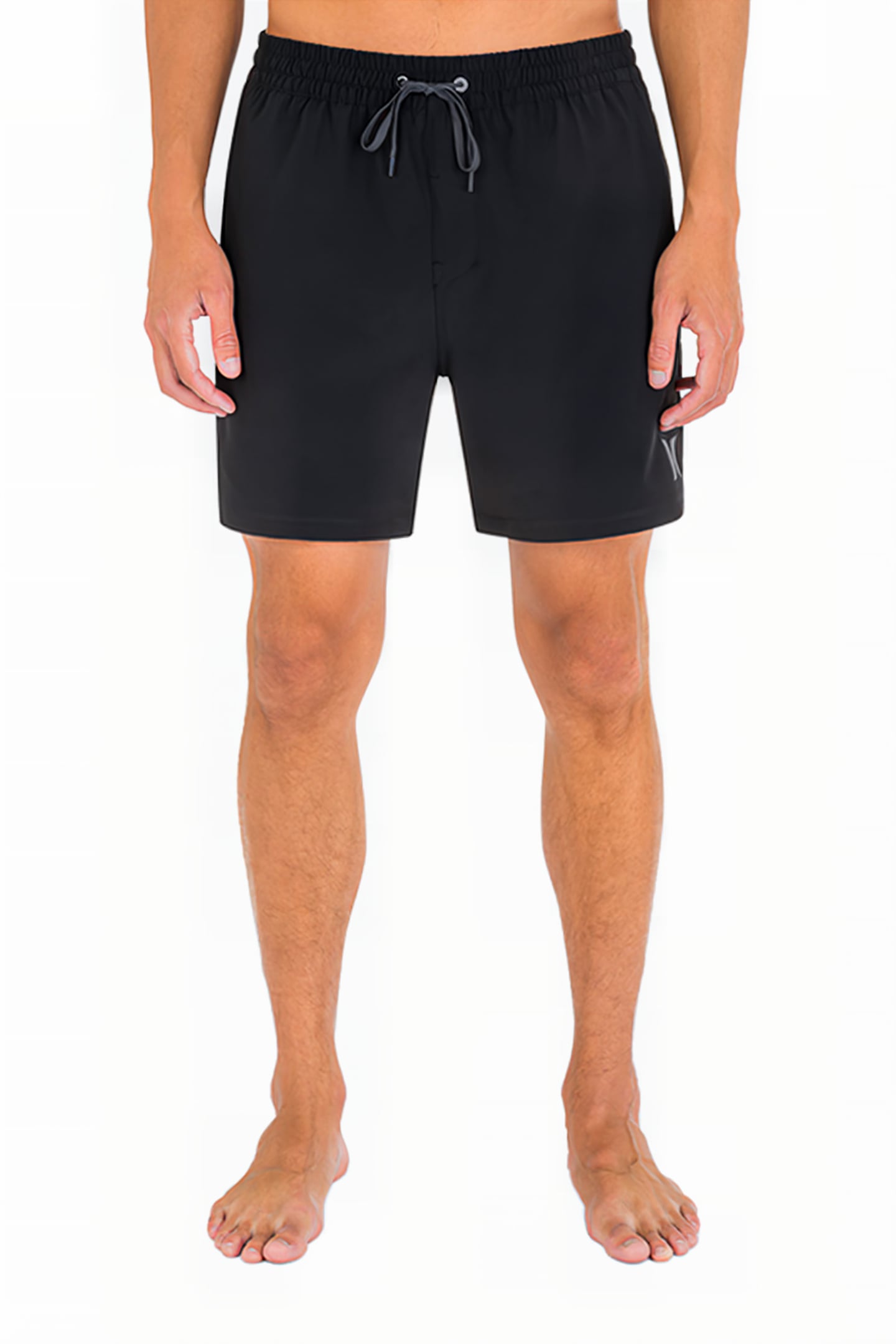 ONE AND ONLY SOLID VOLLEY 17 BOARDSHORT BLACK 1