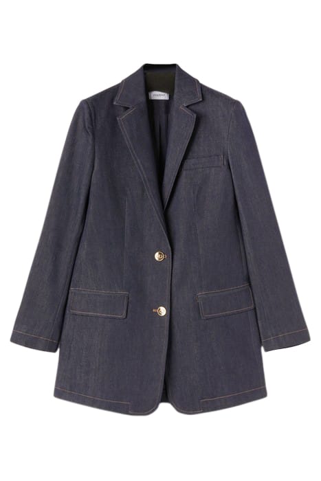 OVERSIZED DENIM BLAZER BLUE 3