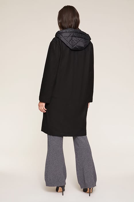 DOUBLE BREASTED COAT WITH DOWN LINING BLACK 2