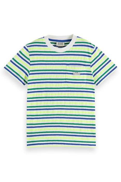 RELAXED-FIT YARN-DYED STRIPE COTTON-LINEN BLEND T-SHIRT OFF 1