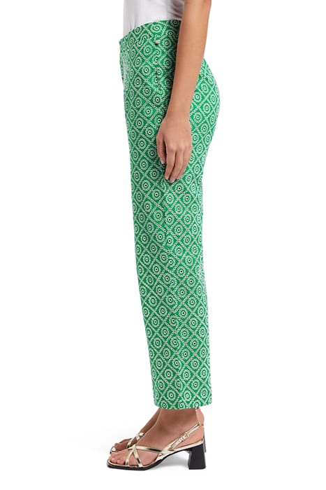 BRODERIE STRAIGHT LEG PANT GREEN BRODERIE ANGLAISE 6
