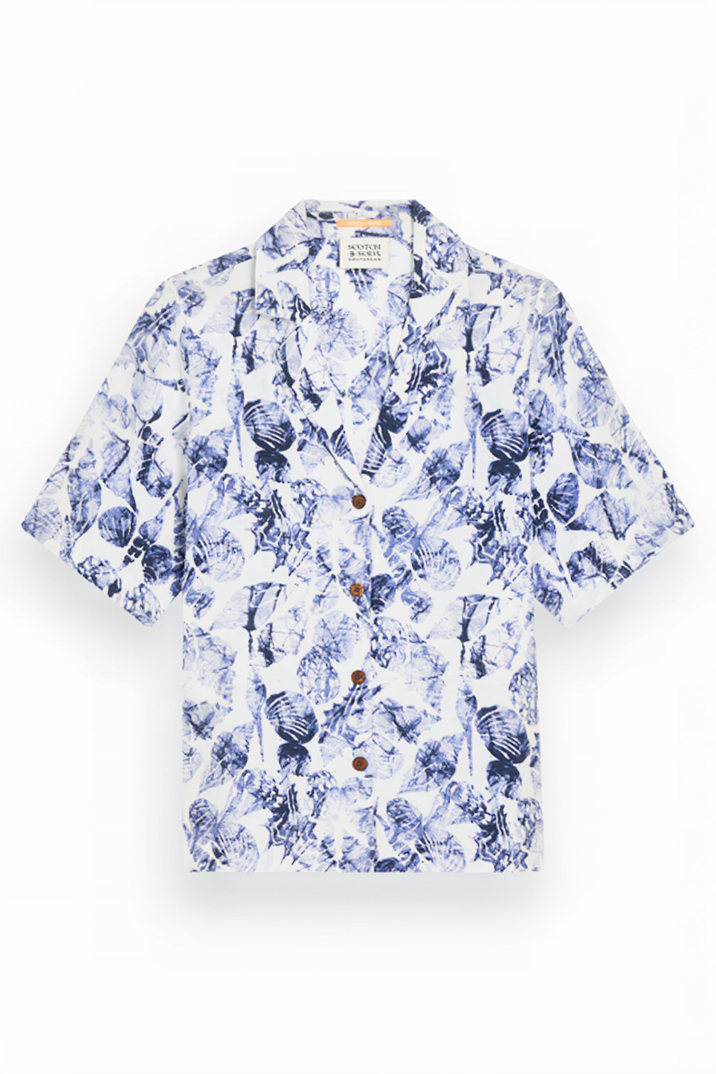CAMP SHIRT IN LINEN SHELL BATIK BLUE 4
