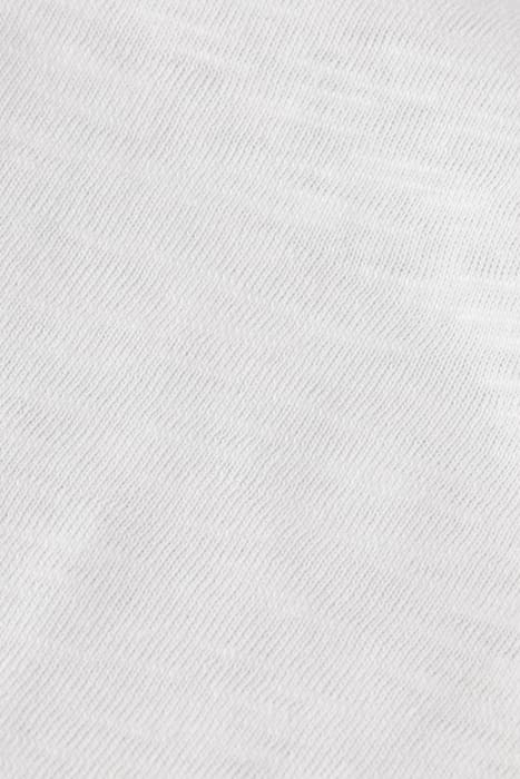 LAYERED SLEEVE BOAT NECK T-SHIRT WHITE 3