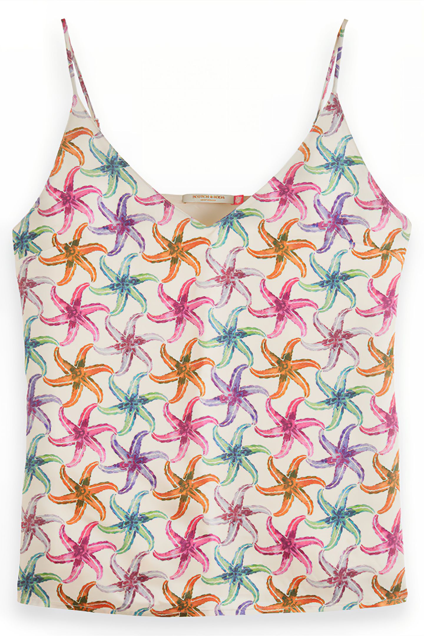 CAMISOLE WOVEN FRONT JERSEY BACK STARFISH 1
