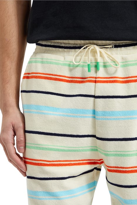 TOWELLING SWEATSHORTS MULTICOLOUR STRIPE 7