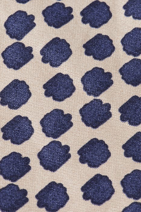 DRIFT- PRINTED LIGHTWEIGHT COT POLKA NAVY BLUE 8