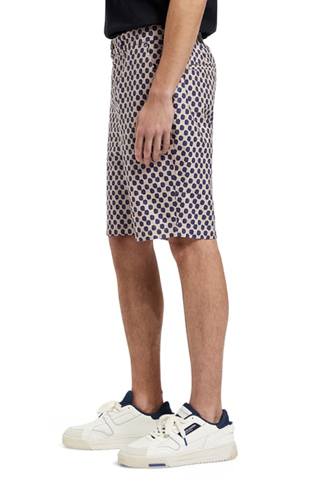 DRIFT- PRINTED LIGHTWEIGHT COT POLKA NAVY BLUE 6