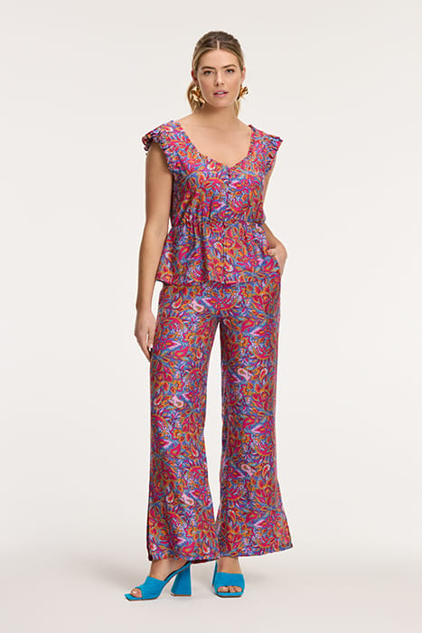MEREL TROUSERS SICILIAN FLOWER PURPLE SICILIAN FLOWER 6