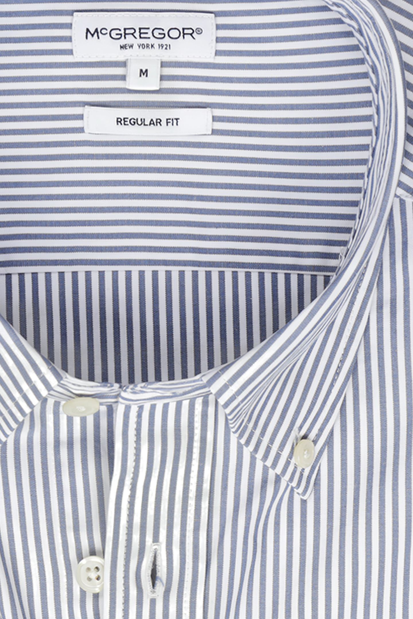 STRIPED POPLIN SHIRT FADED BLUE 4