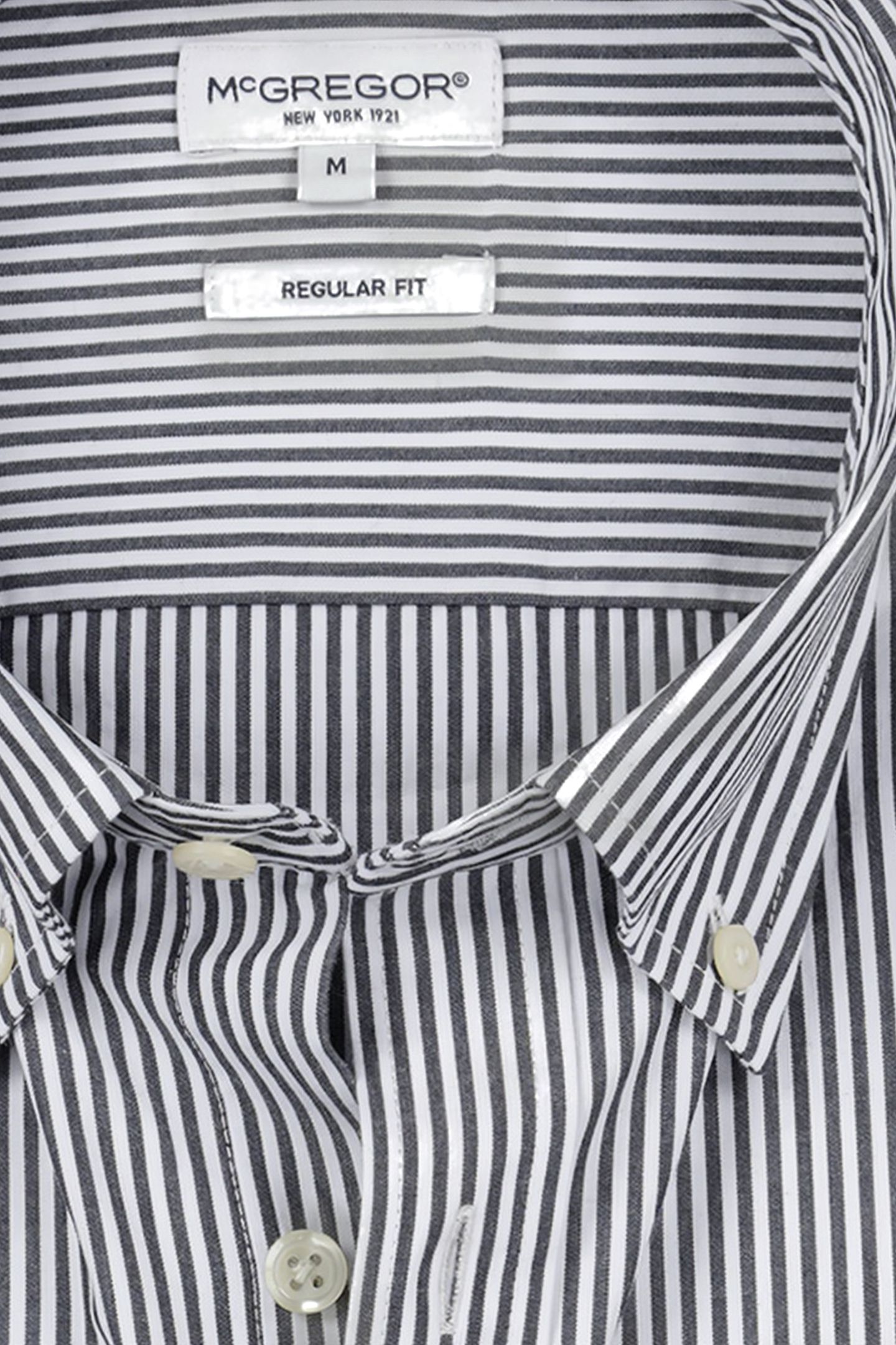 STRIPED POPLIN SHIRT NAVY 4