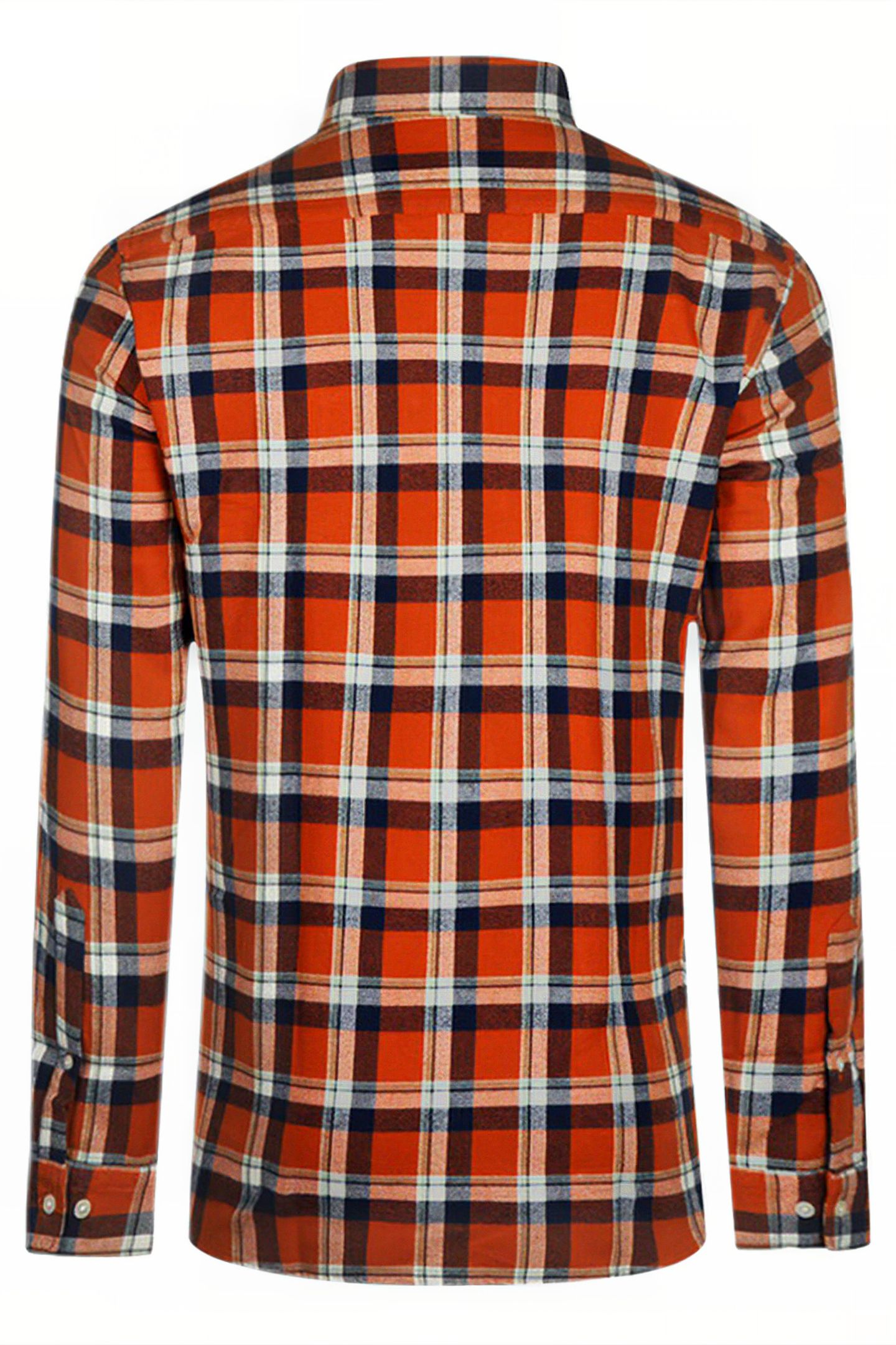 BIG FLANNEL Y/D CHECK SHIRT WINTER ORANGE 2