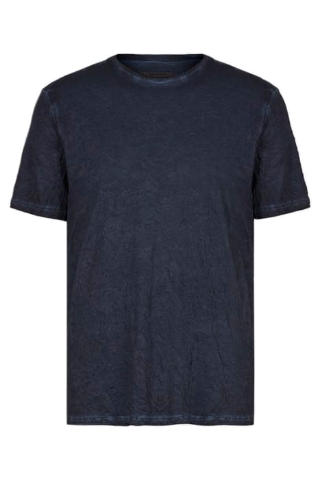 REGULAR FIT SS CREW WITH GARMENT DYE AND CAPRI BLUE 1