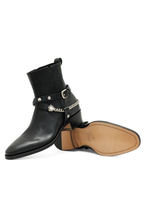 LUDLOW DOUBLE BELT ZIP BOOT BLACK 3