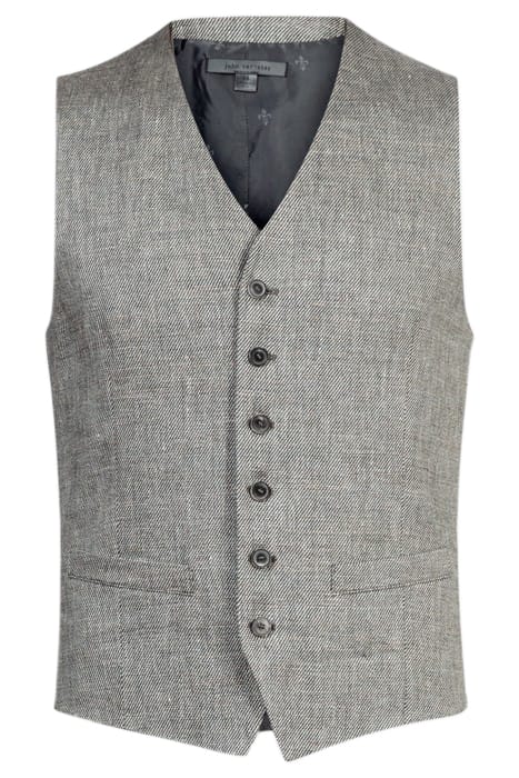 FRONT BODY DARTS VEST WITH WELT HIP POCK SEAL GREY 2