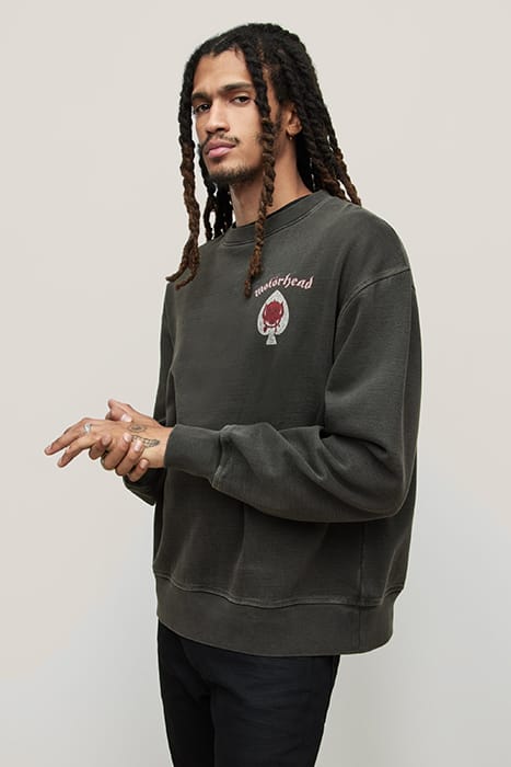 LS PULLOVER CREW - MOTORHEAD ACE OF SPAD BLACK 1