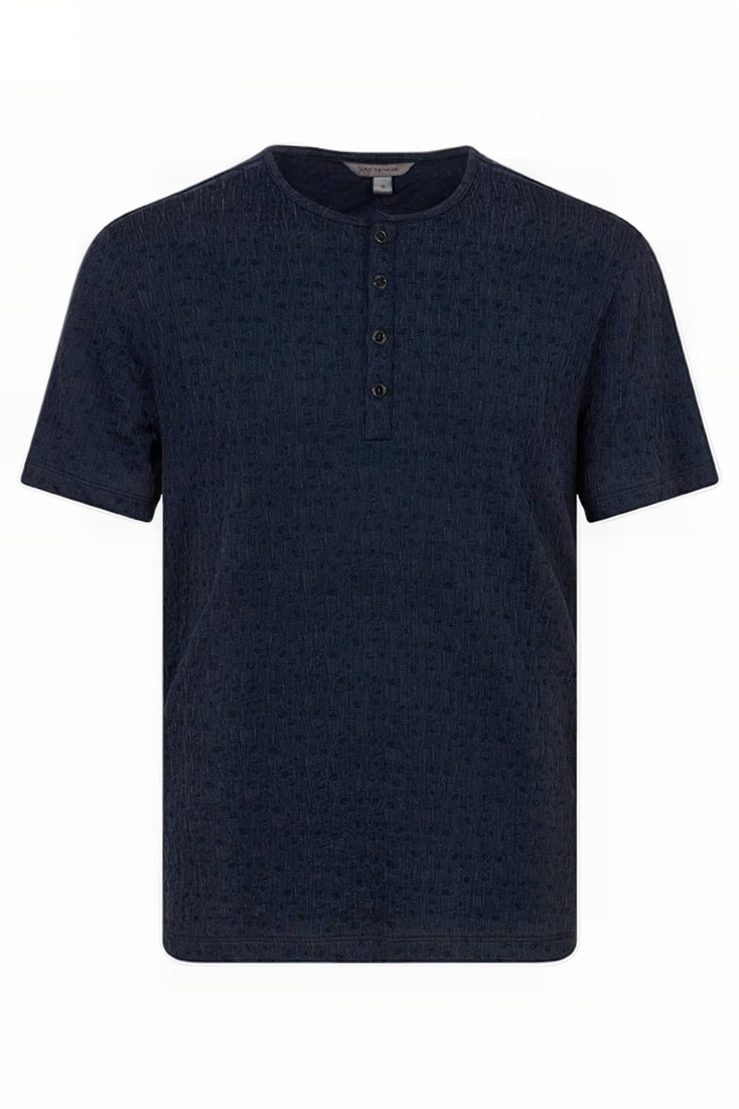 STANTON REGULAR FIT SS HENLEY WITH TEXTU INK BLUE 1