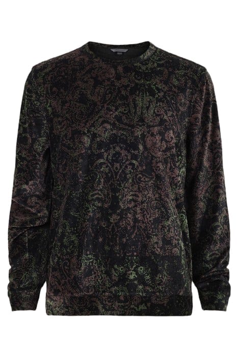 MACDOUGAL REGULAR FIT LS VELVET CREW WIT BLACK 1
