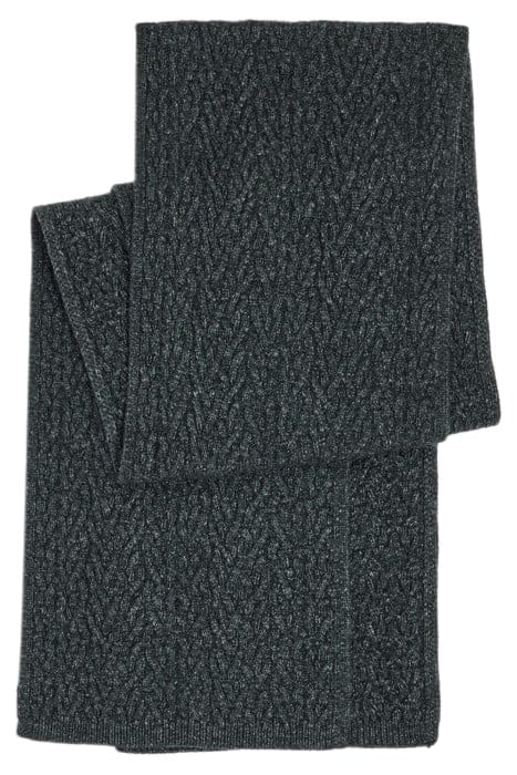 CABLE SCARF CHARCOAL HTR 3