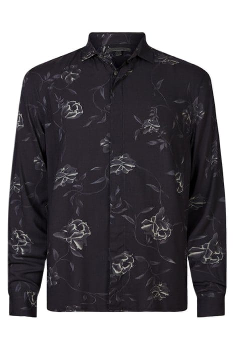 RODNEY LS SPORT SHIRT CONCEALED PLACKET STEEL GREY 1