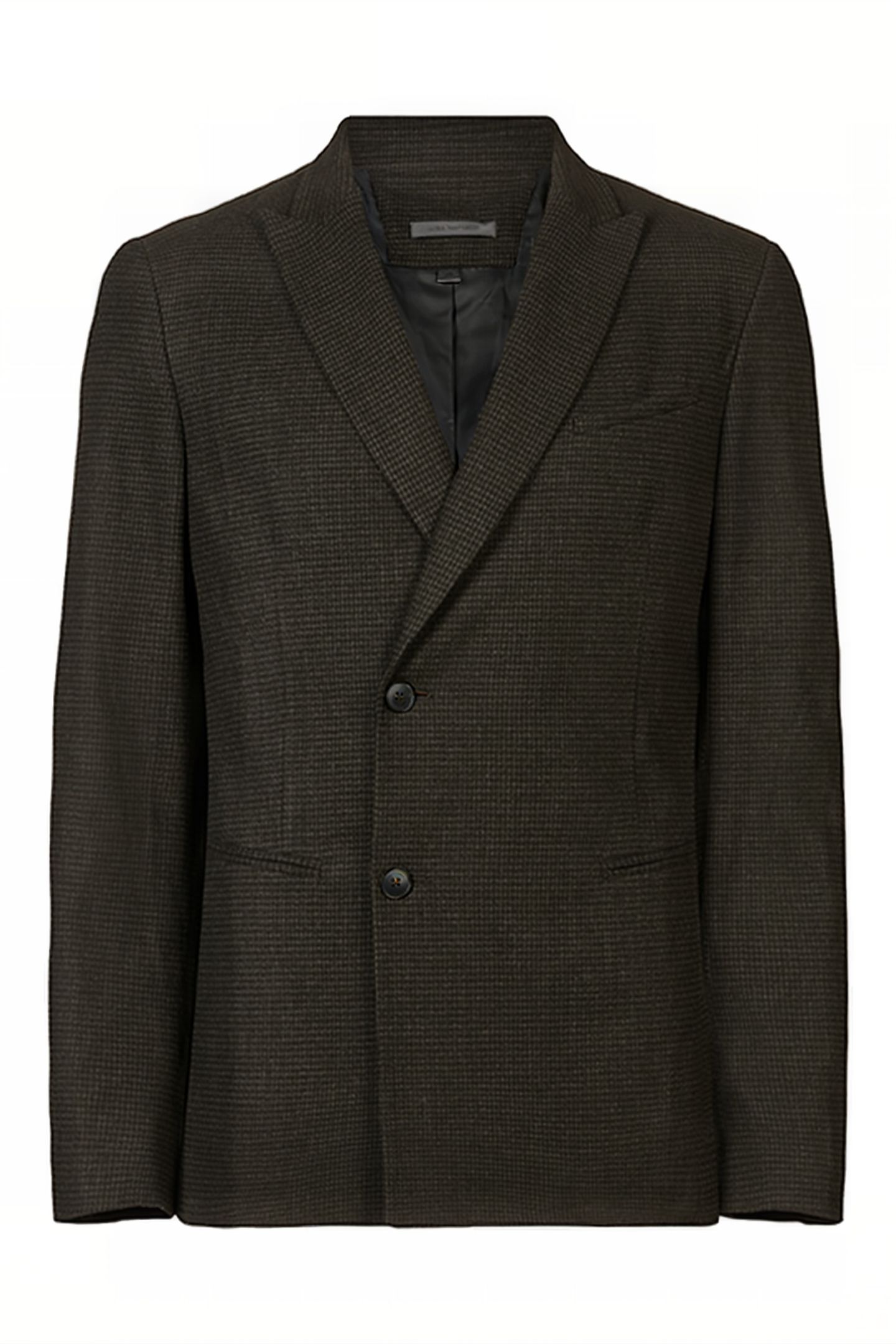 SLIM FIT PEAK LAPEL JACKET WITH ASYMMETR KELP 3
