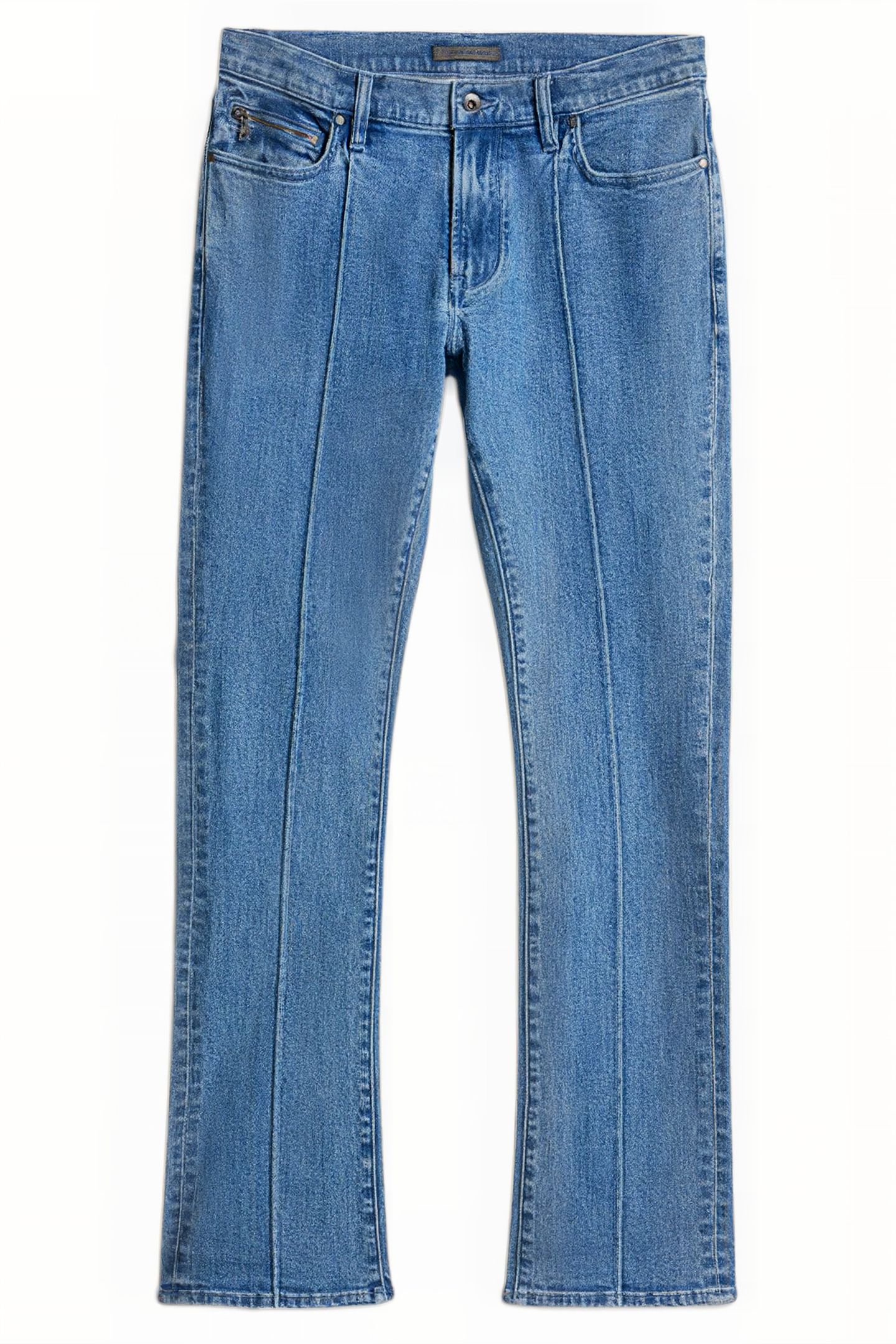 SLIM FIT BOOT CUT JEANS WITH ZIP TICKET DUTCH BLUE 1