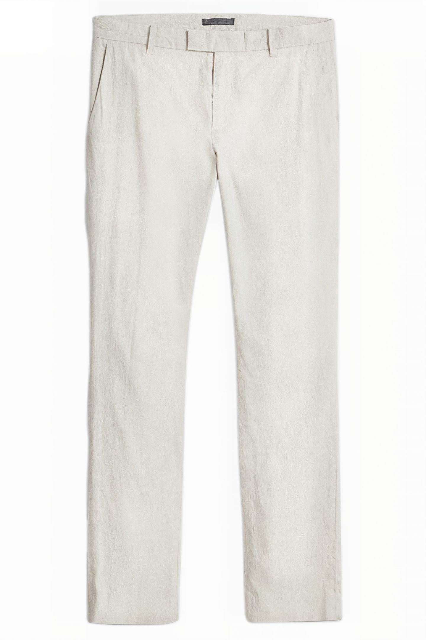 SLIM FIT PANTS WITH WELT HIP POCKET AND MACADAMIA 2