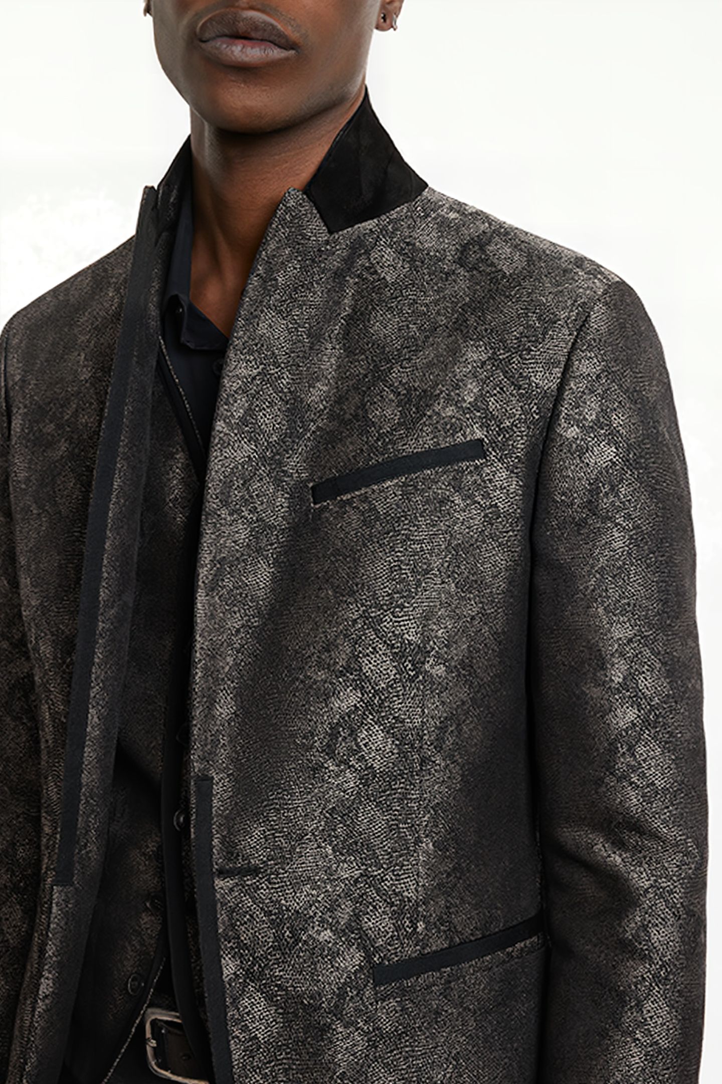 SLIM FIR BTN FRONT CLOSURE JACKET WITH S ALMOND 3