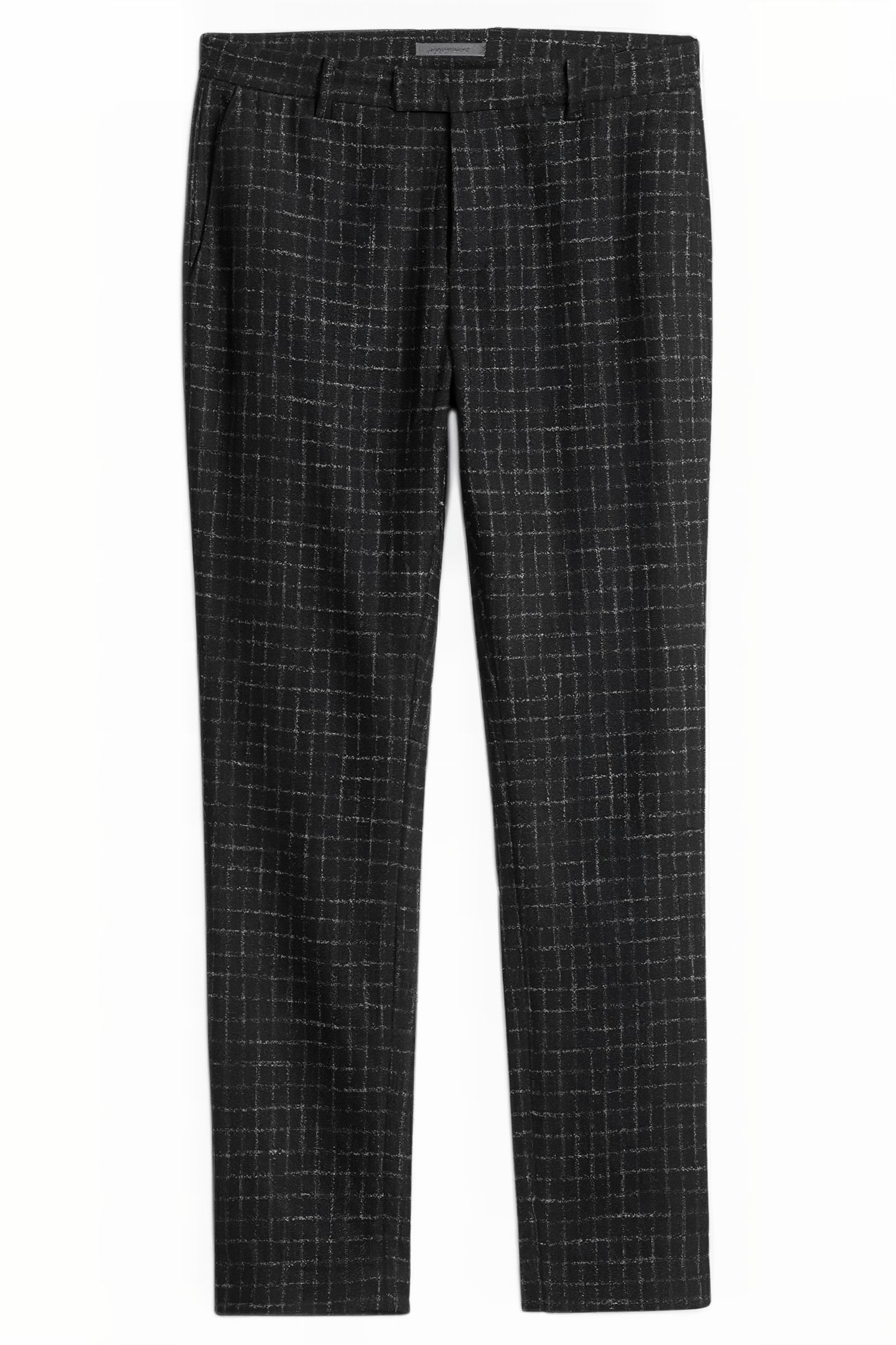 SLIM FIT PANTS WITH WELT HIP POCKET AND BLACK 3