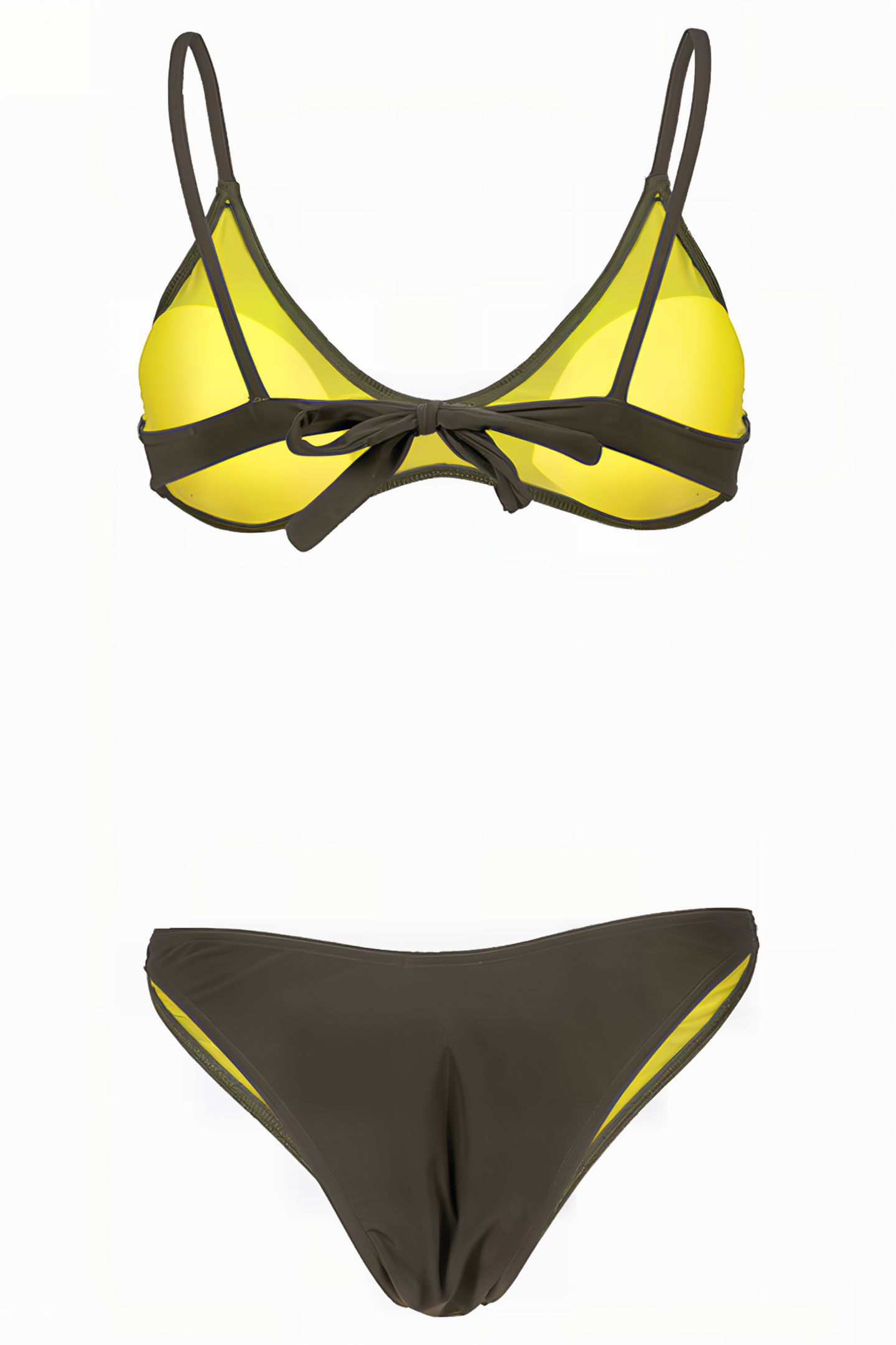 WOMEN'S ARENA SOLID BIKINI TRIANGLE DARK OLIVE 5