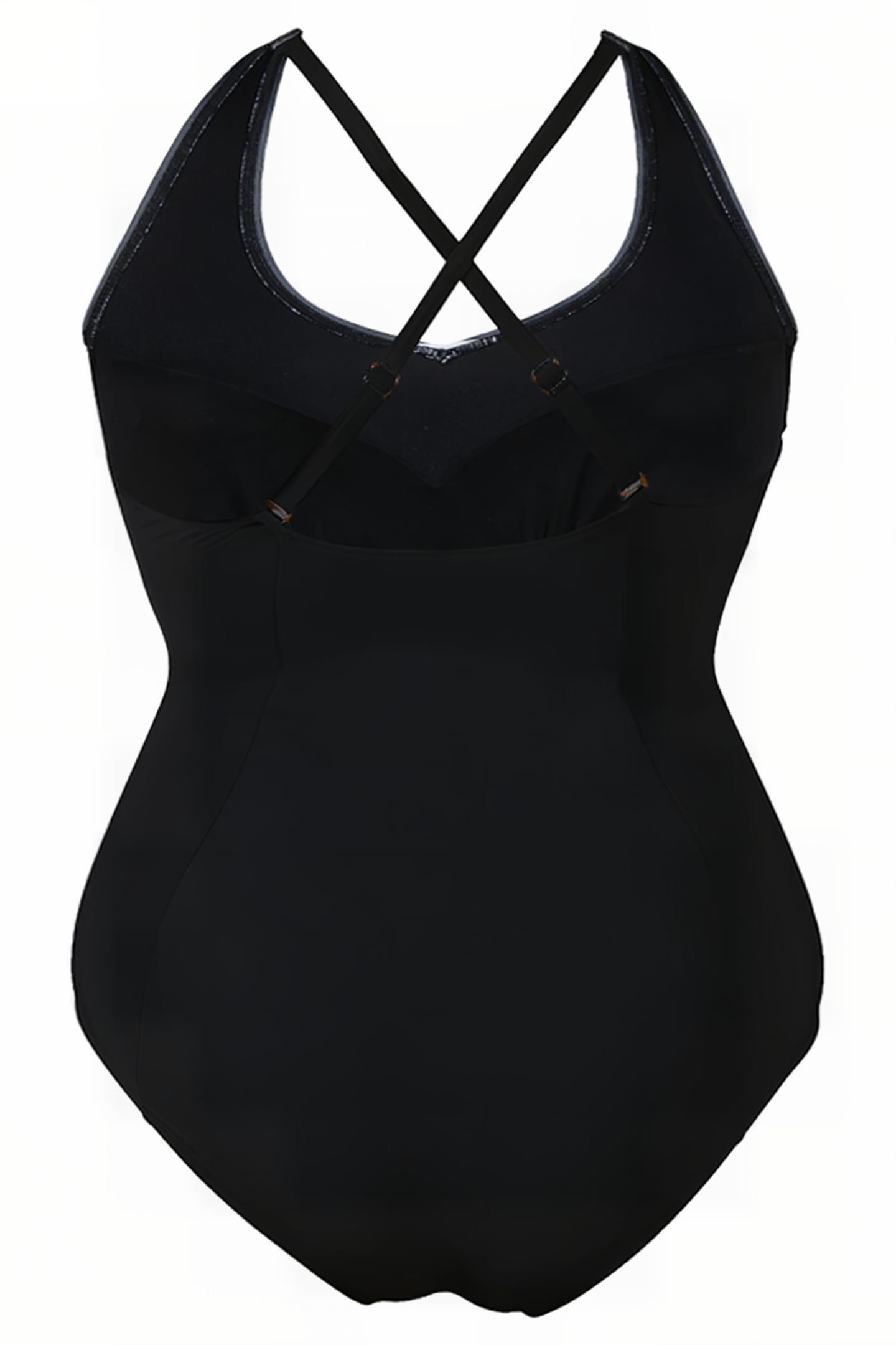 W ISABEL LIGHT CROSS BACK ONE PIECE PLUS BLACK-WHITE 5