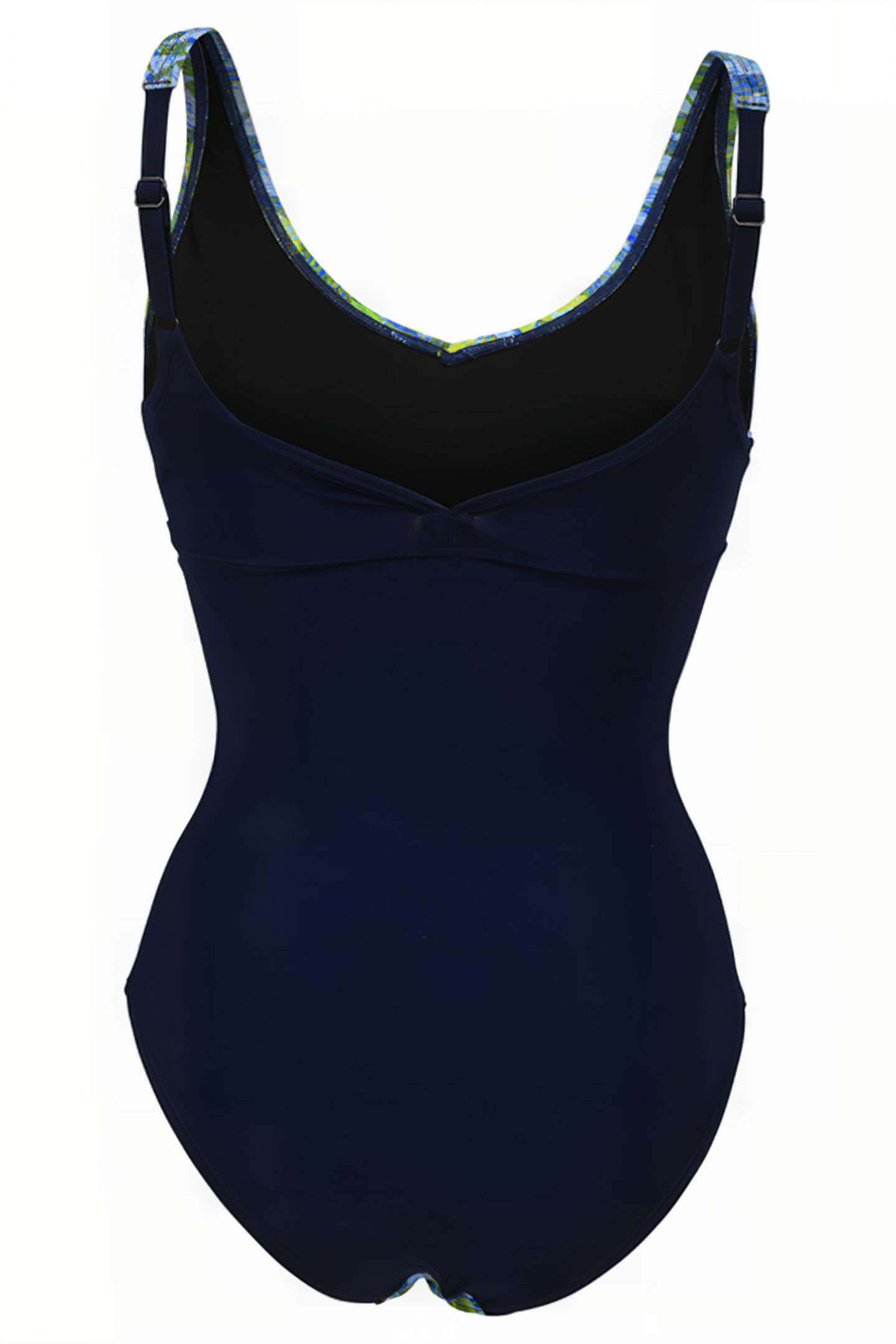 WOMEN'S BODYLIFT CHIARA SWIMSUIT WING B NAVY-SOFT GREEN MULT 5