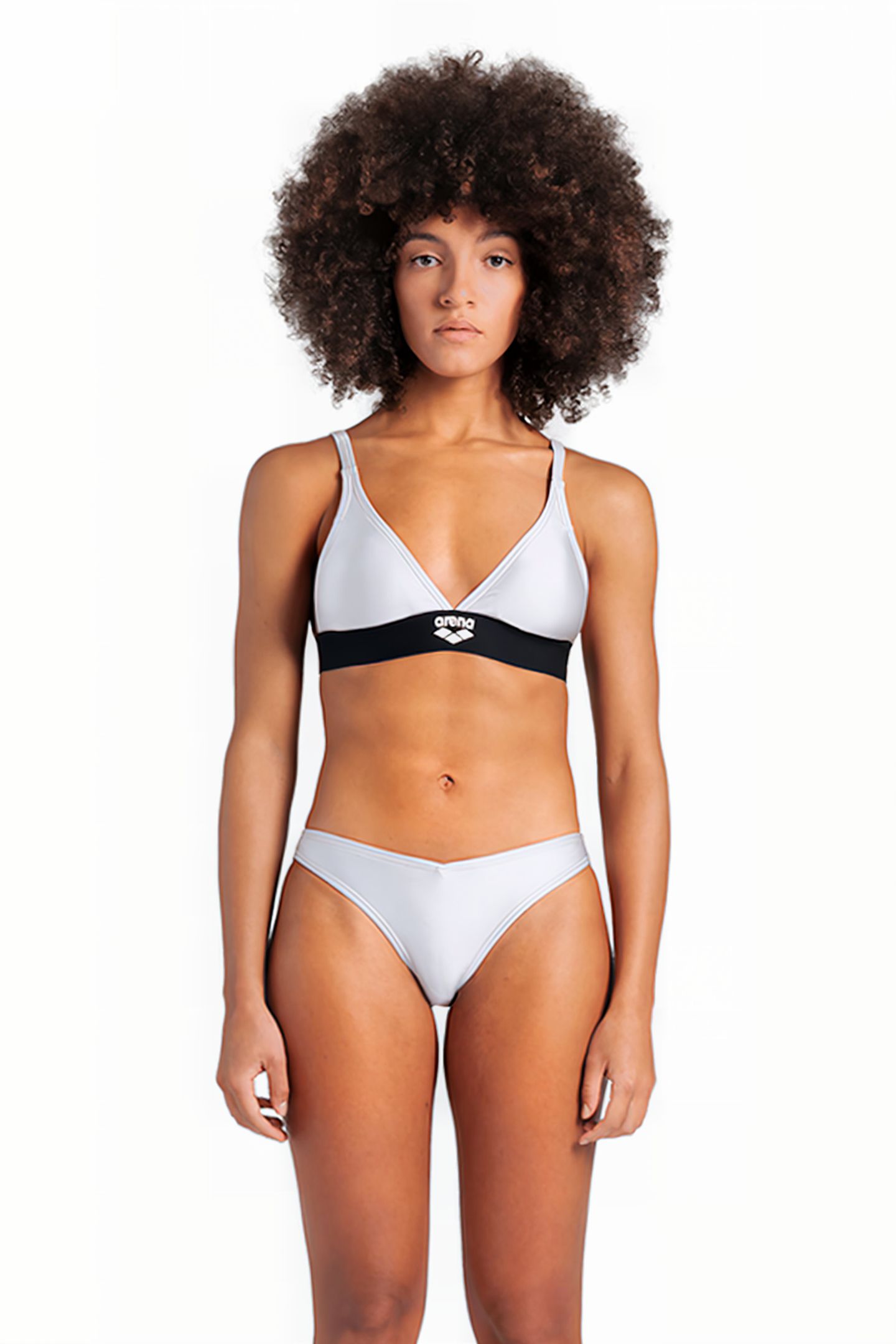 WOMEN'S ARENA BICOLORE ELASTIC TRIANGLE SILVER 1