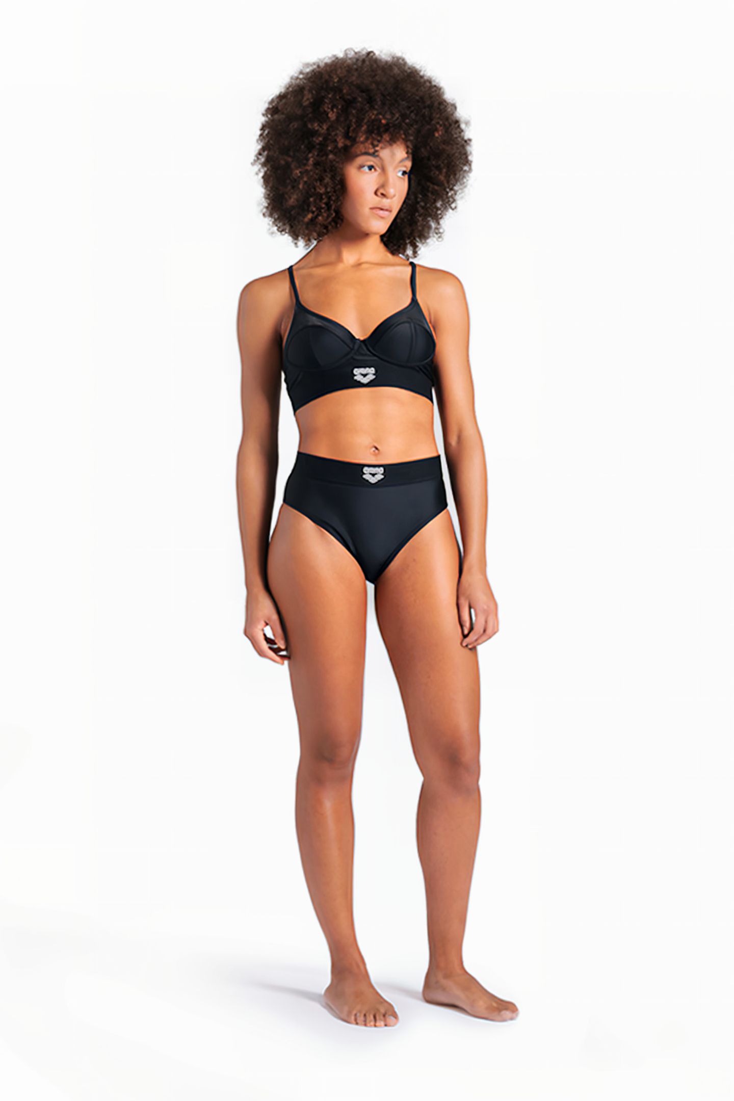WOMEN'S ARENA BICOLORE ELASTIC BRASSIERE BLACK 3