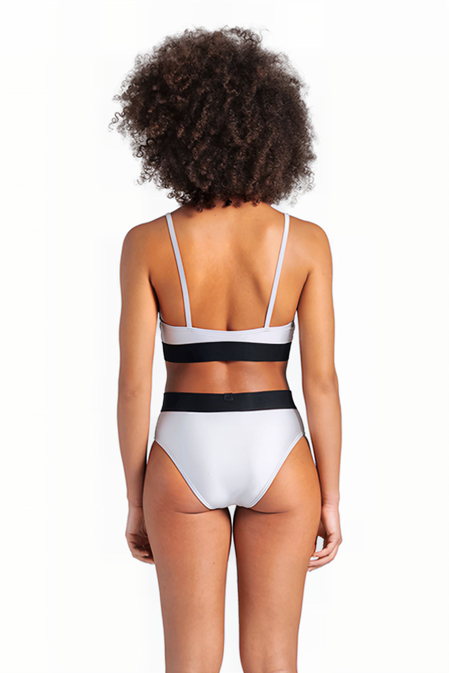 WOMEN'S ARENA BICOLORE ELASTIC BRASSIERE SILVER 2