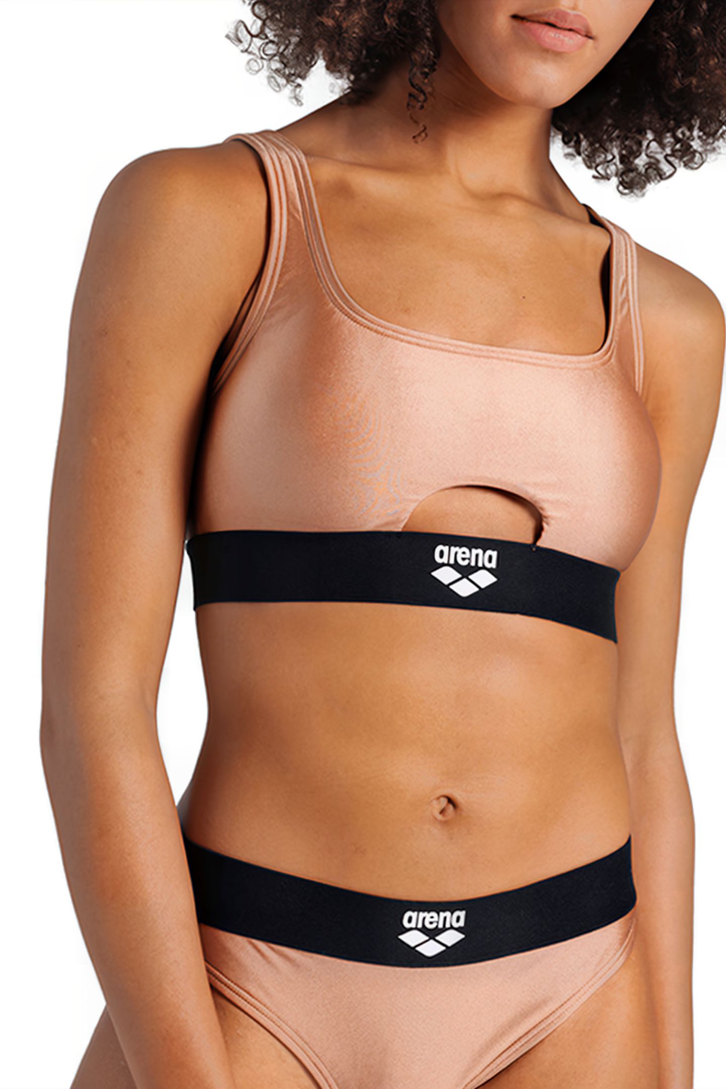 WOMEN'S ARENA BICOLORE ELASTIC BRALETTE CREAM 9