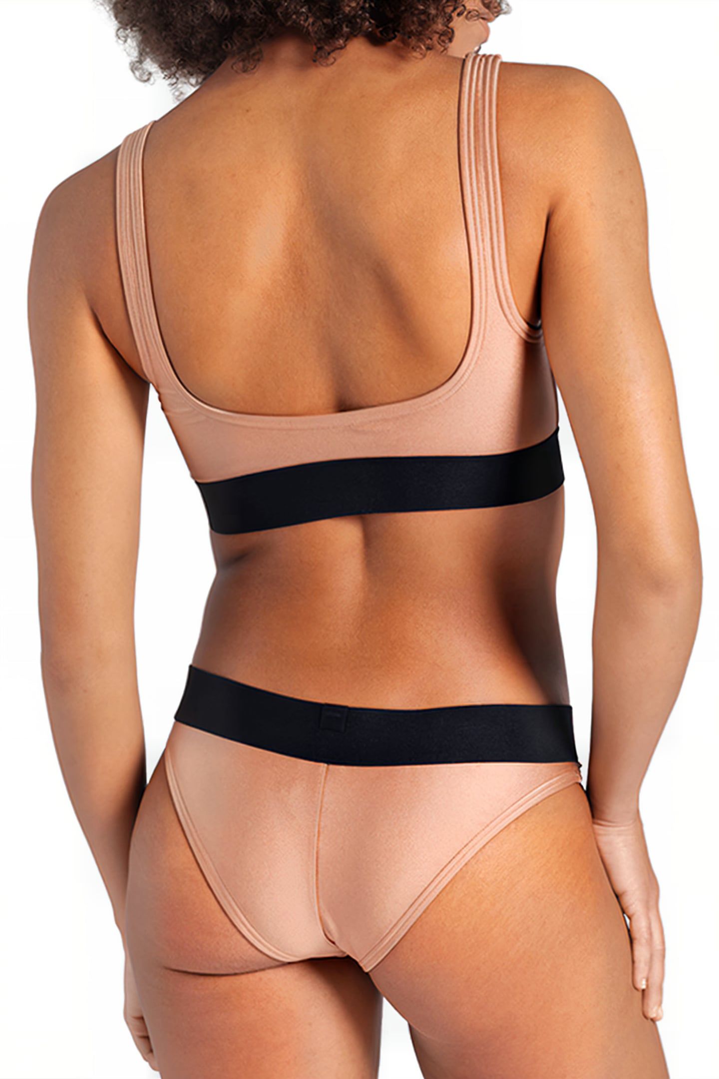 WOMEN'S ARENA BICOLORE ELASTIC BRALETTE CREAM 2