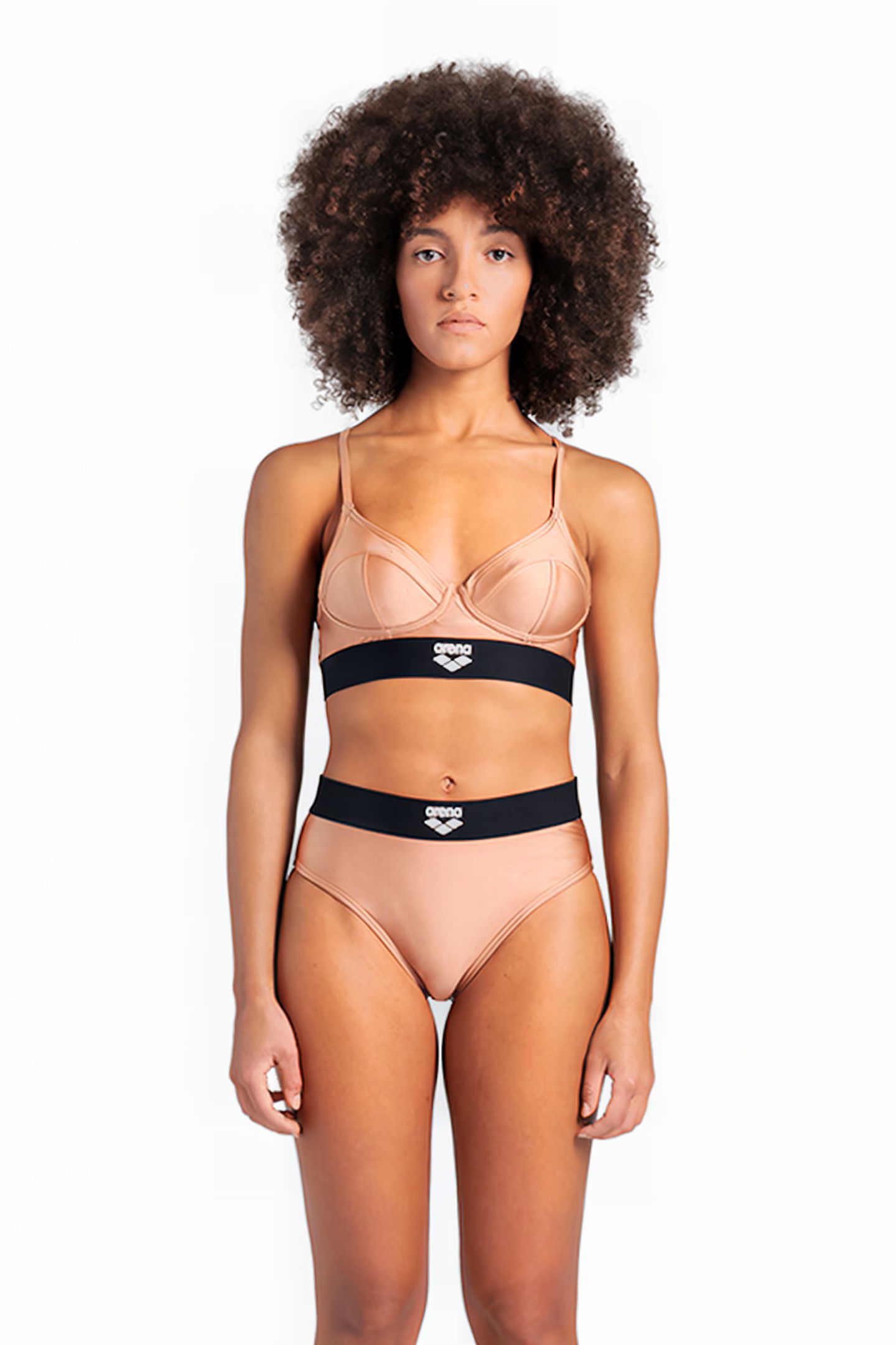 WOMEN'S ARENA BICOLORE ELASTIC BRASSIERE CREAM 1