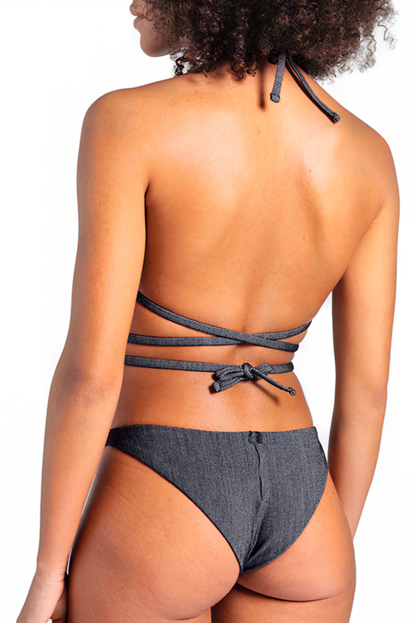 WOMEN'S ARENA TECH WOOL TRIANGLE BIKINI BLACK 9