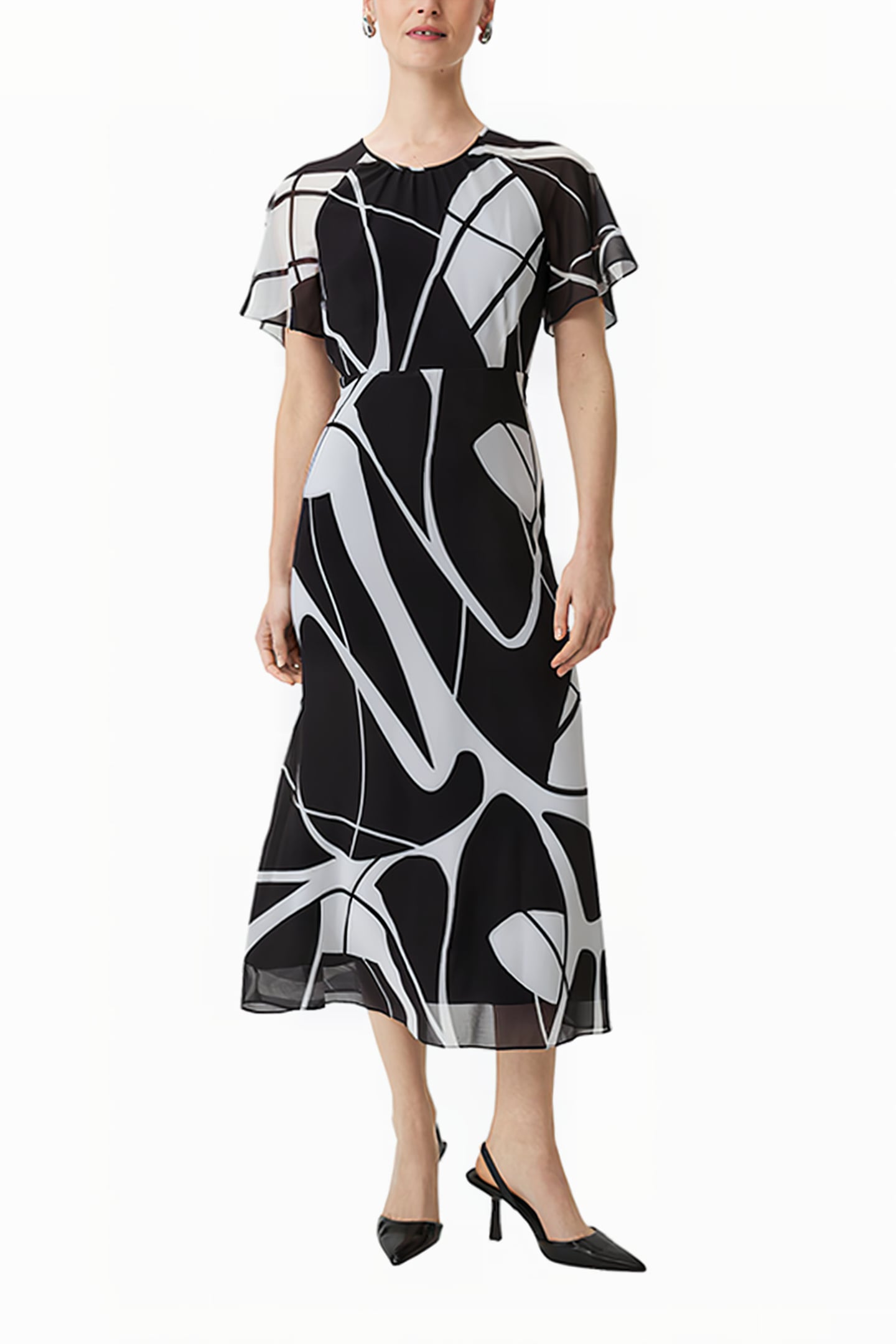 COMMA DRESSES GREY/BLACK 1