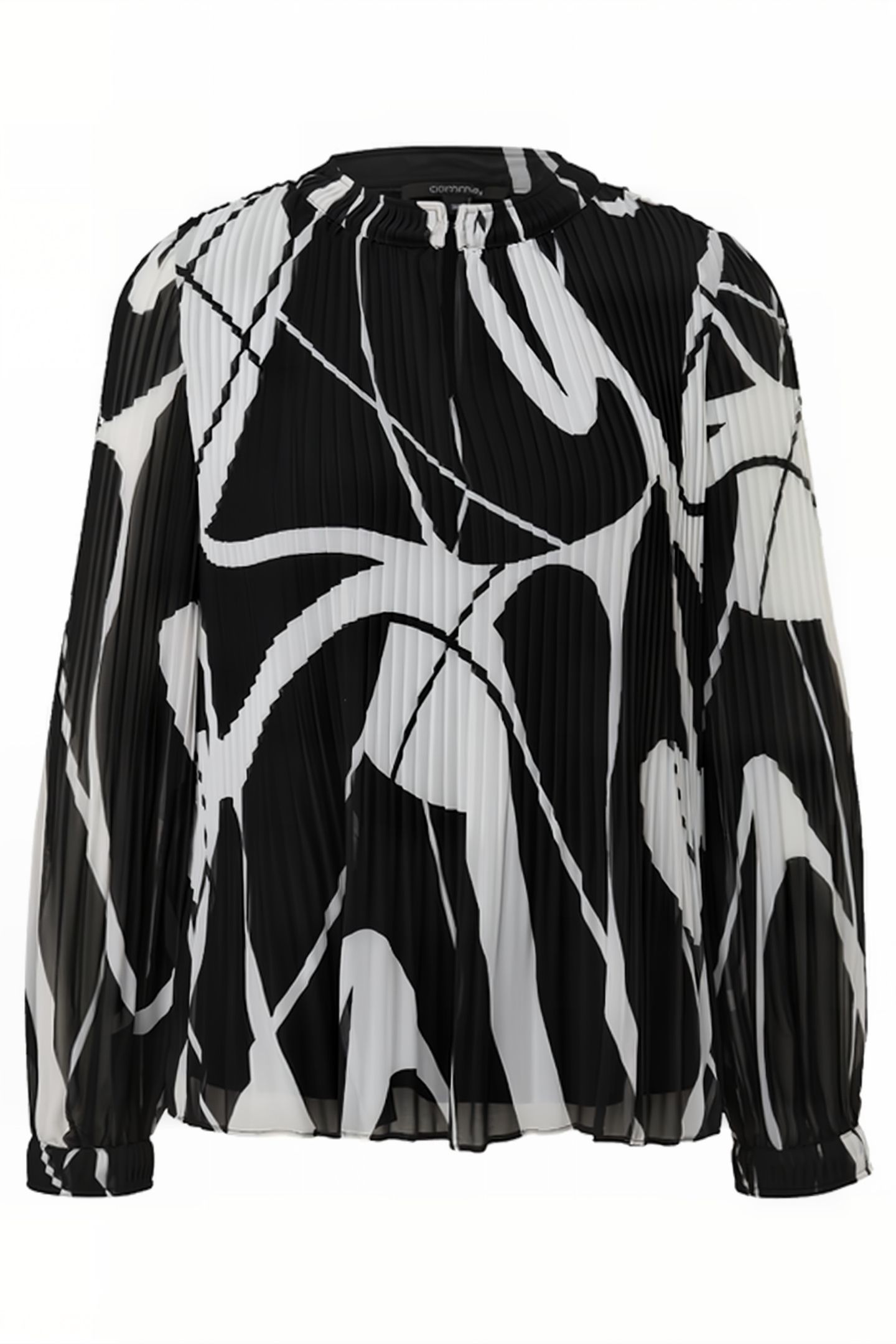 COMMA BLOUSES GREY/BLACK 4