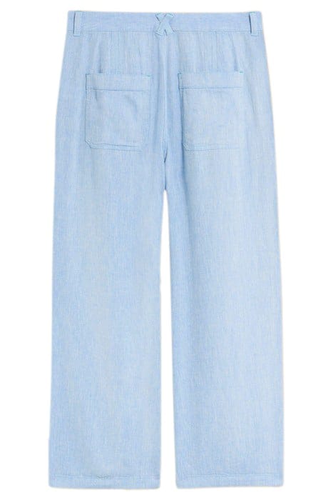 HARPER LINEN BLEND TROUSER CHAMBRAY BLUE 3