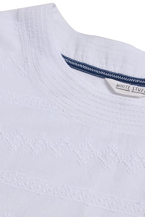 WEAVER EMBROIDERED TOP BRILLIANT WHITE 4