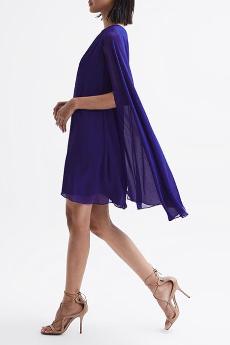 FLEUR SHEER MINI DRESS — PURPLE 5