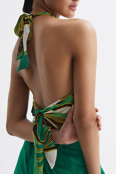 LUNA PRINTED TANK AND CAMI — GREEN 2