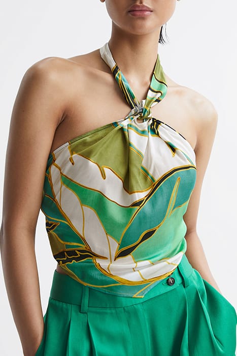 LUNA PRINTED TANK AND CAMI — GREEN 1