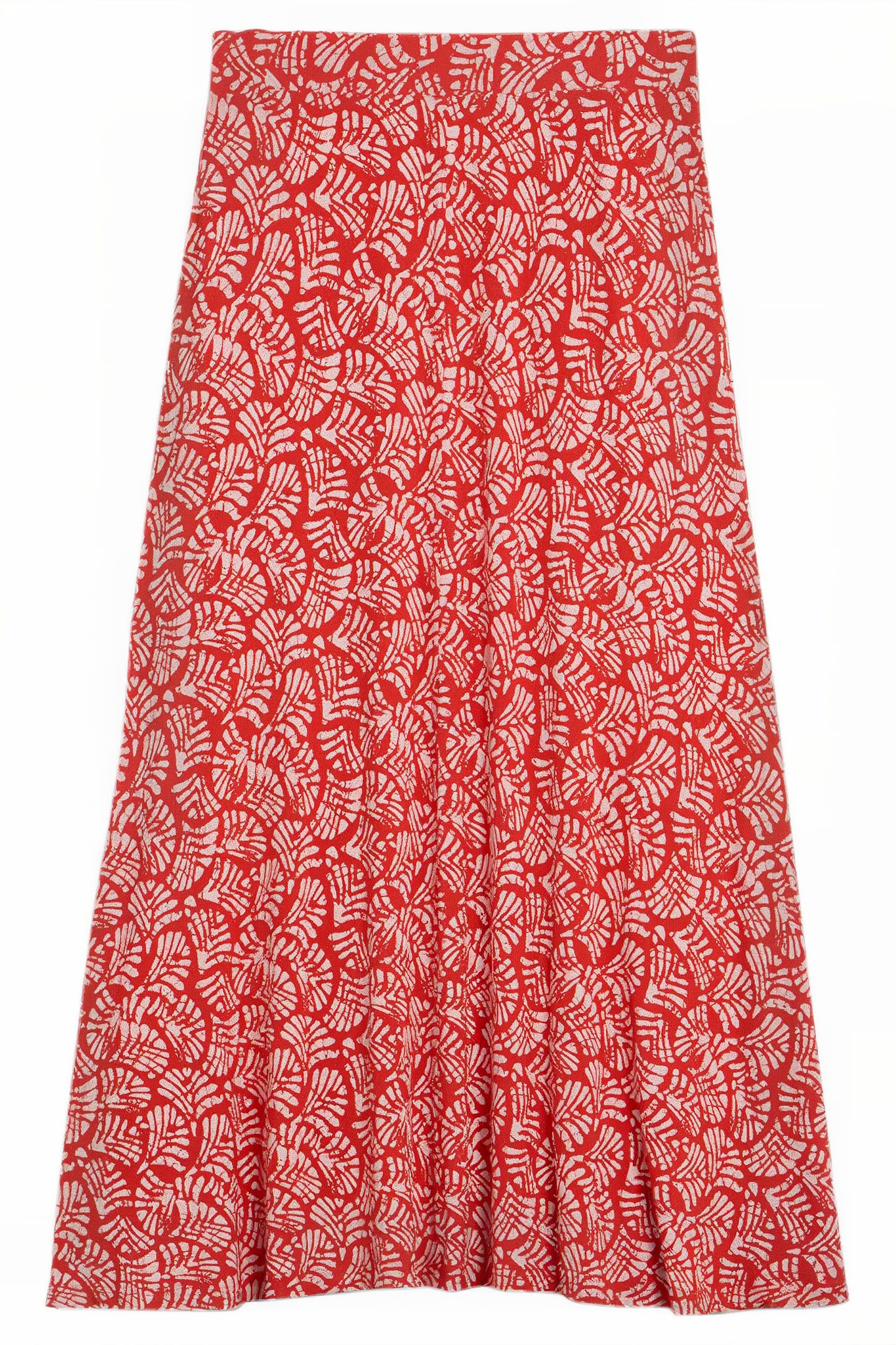 JADA ECO VERO MAXI SKIRT RED PRINTED 2