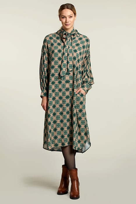 MULTI FANTASY BALLOON SLEEVES DRESS 1