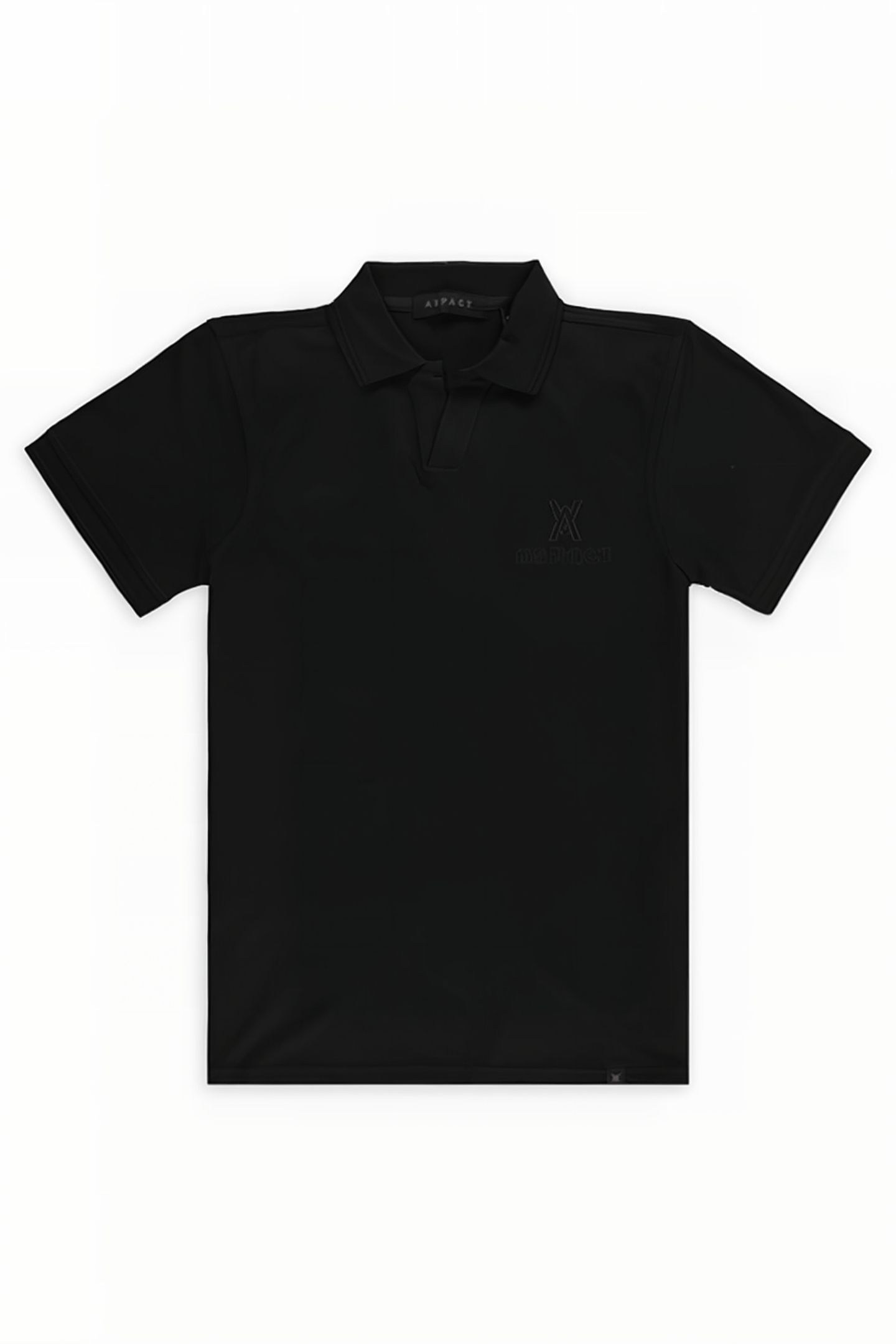 PIXEL POLO BLACK 1
